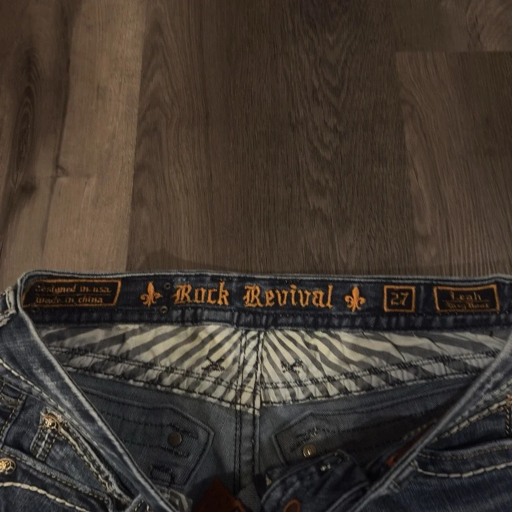 Rock Revival Jeans Leah Womens Size 27 Boot Cut Rodeo Western Wear - Picture 4 of 8